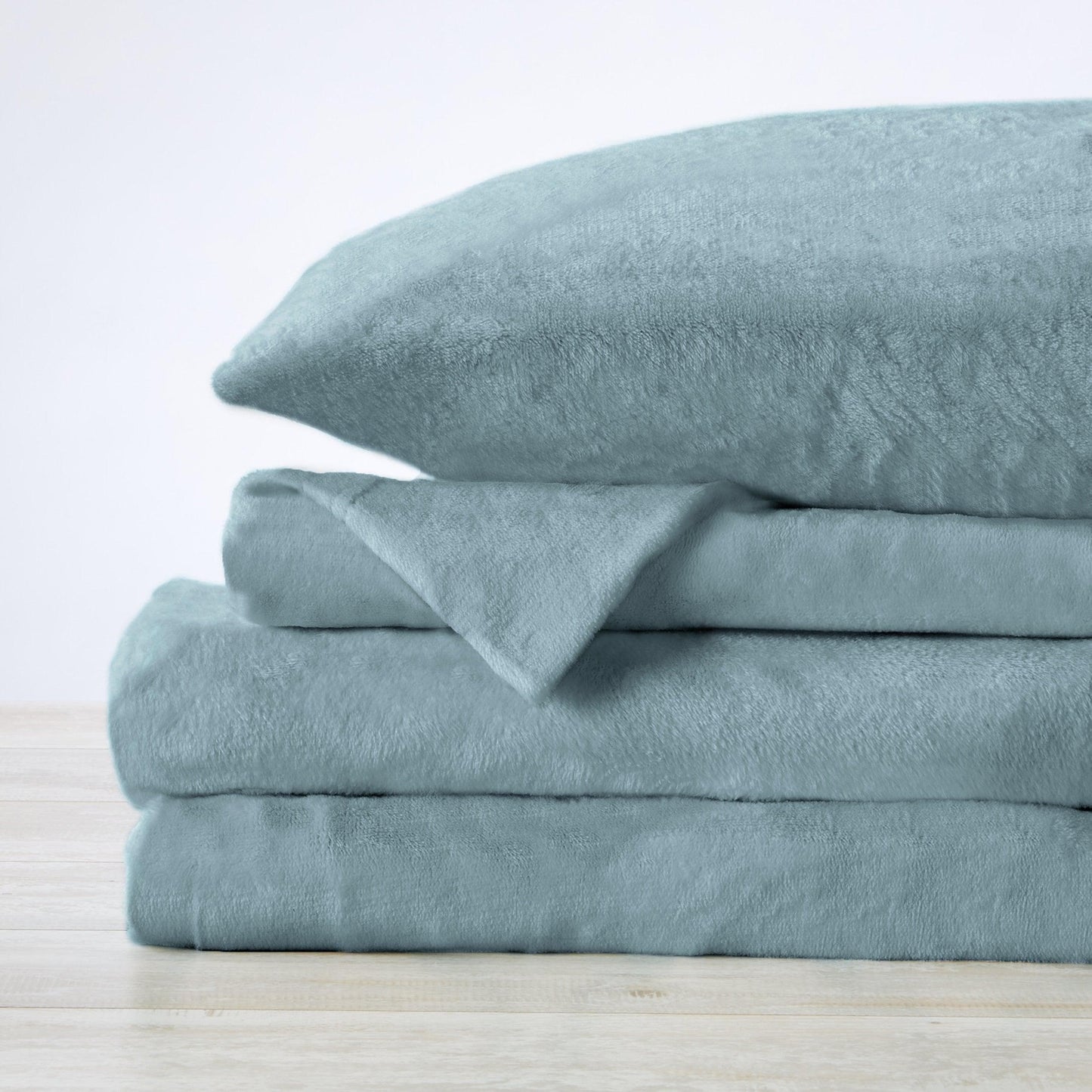 Solid Plush Sheet - Velvet Luxe Collection - - Sheets