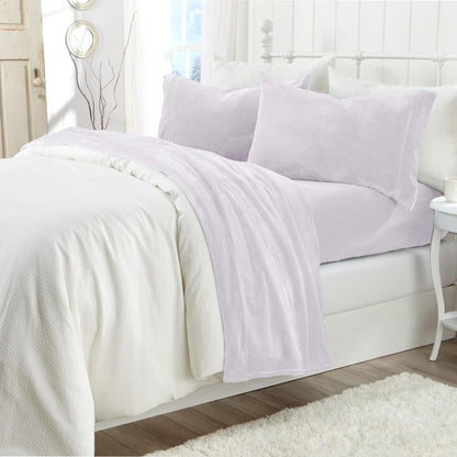 Solid Plush Sheet - Velvet Luxe Collection - - Sheets