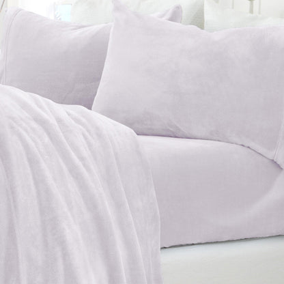 Solid Plush Sheet - Velvet Luxe Collection - - Sheets