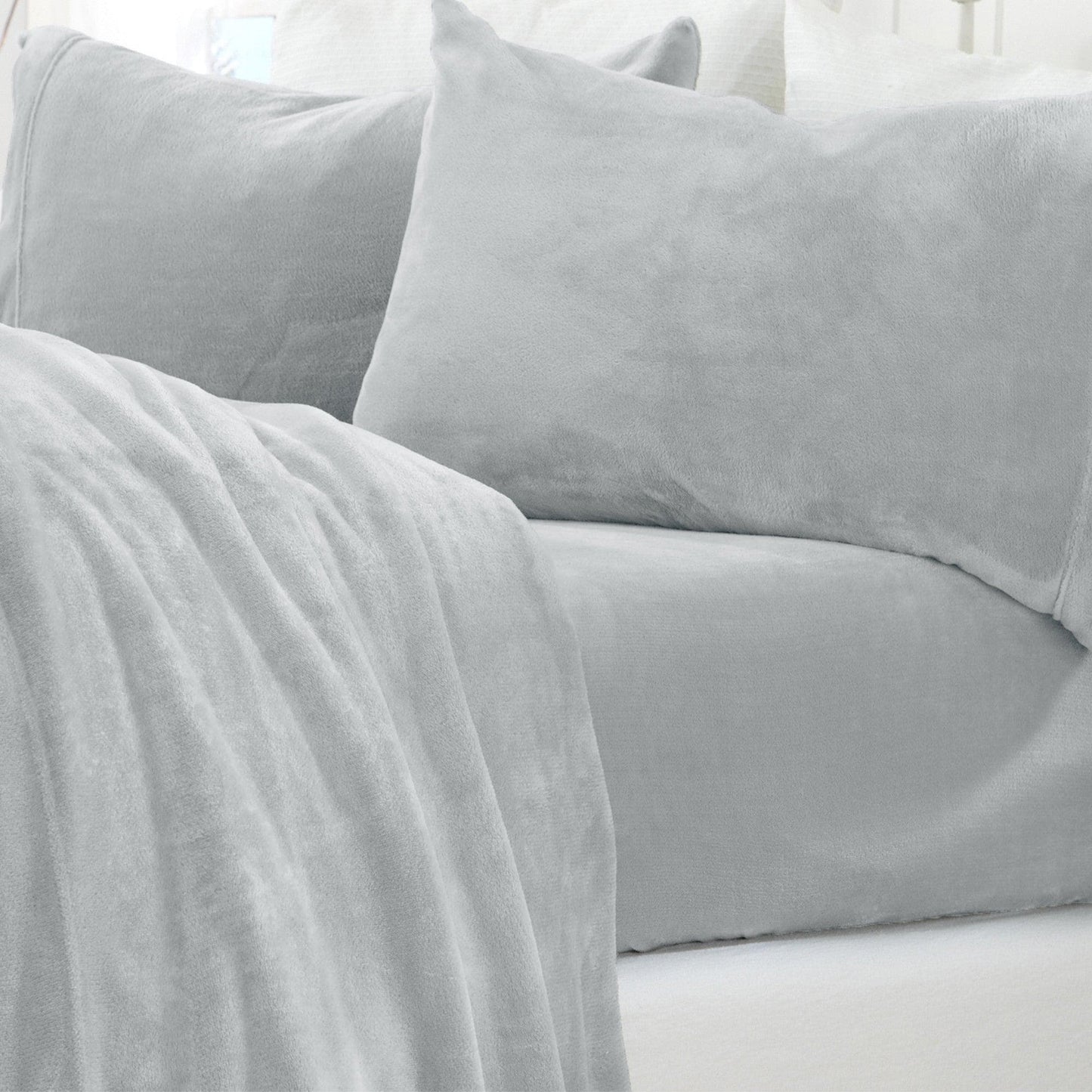 Solid Plush Sheet - Velvet Luxe Collection - - Sheets