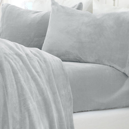 Solid Plush Sheet - Velvet Luxe Collection - - Sheets