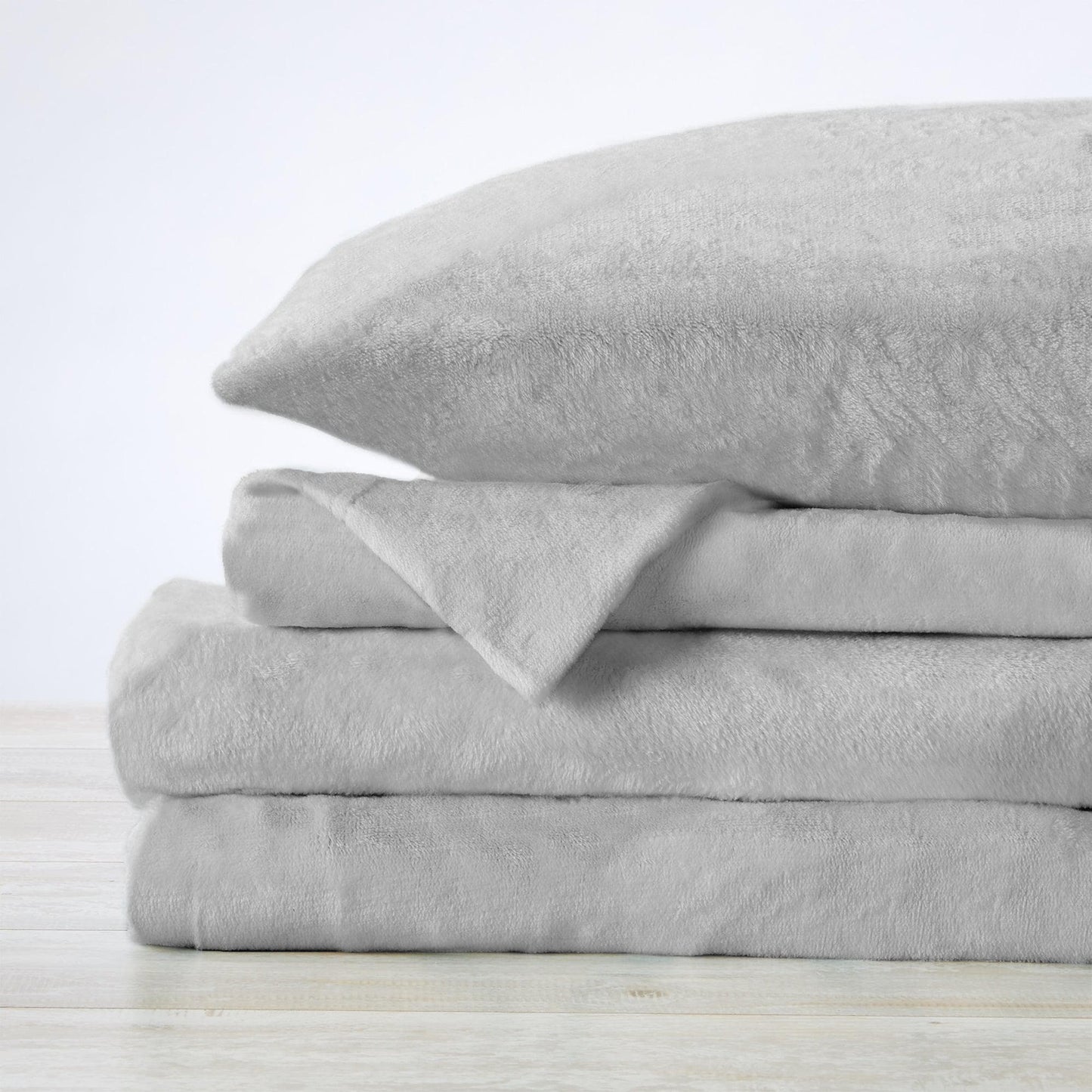 Solid Plush Sheet - Velvet Luxe Collection - - Sheets