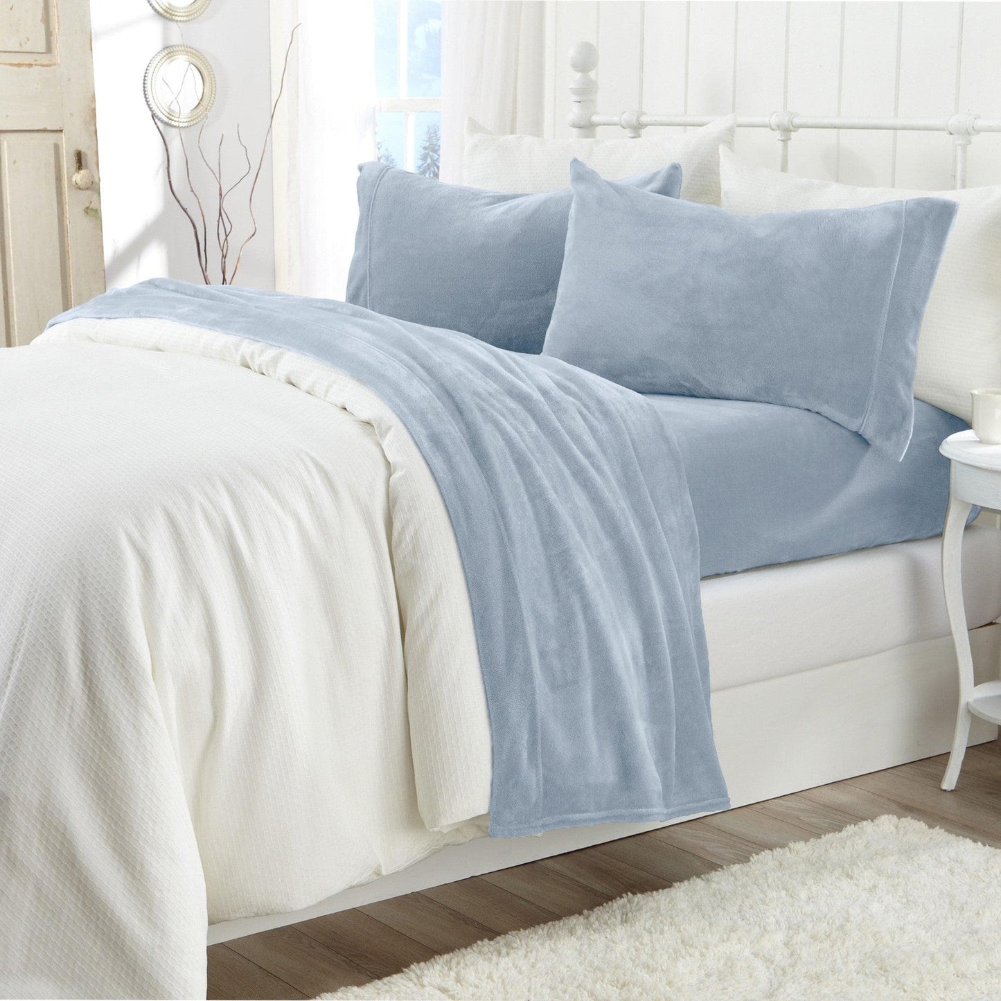 Solid Plush Sheet - Velvet Luxe Collection - - Sheets
