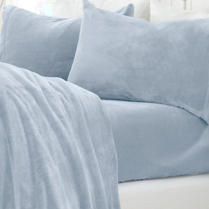 Solid Plush Sheet - Velvet Luxe Collection - - Sheets