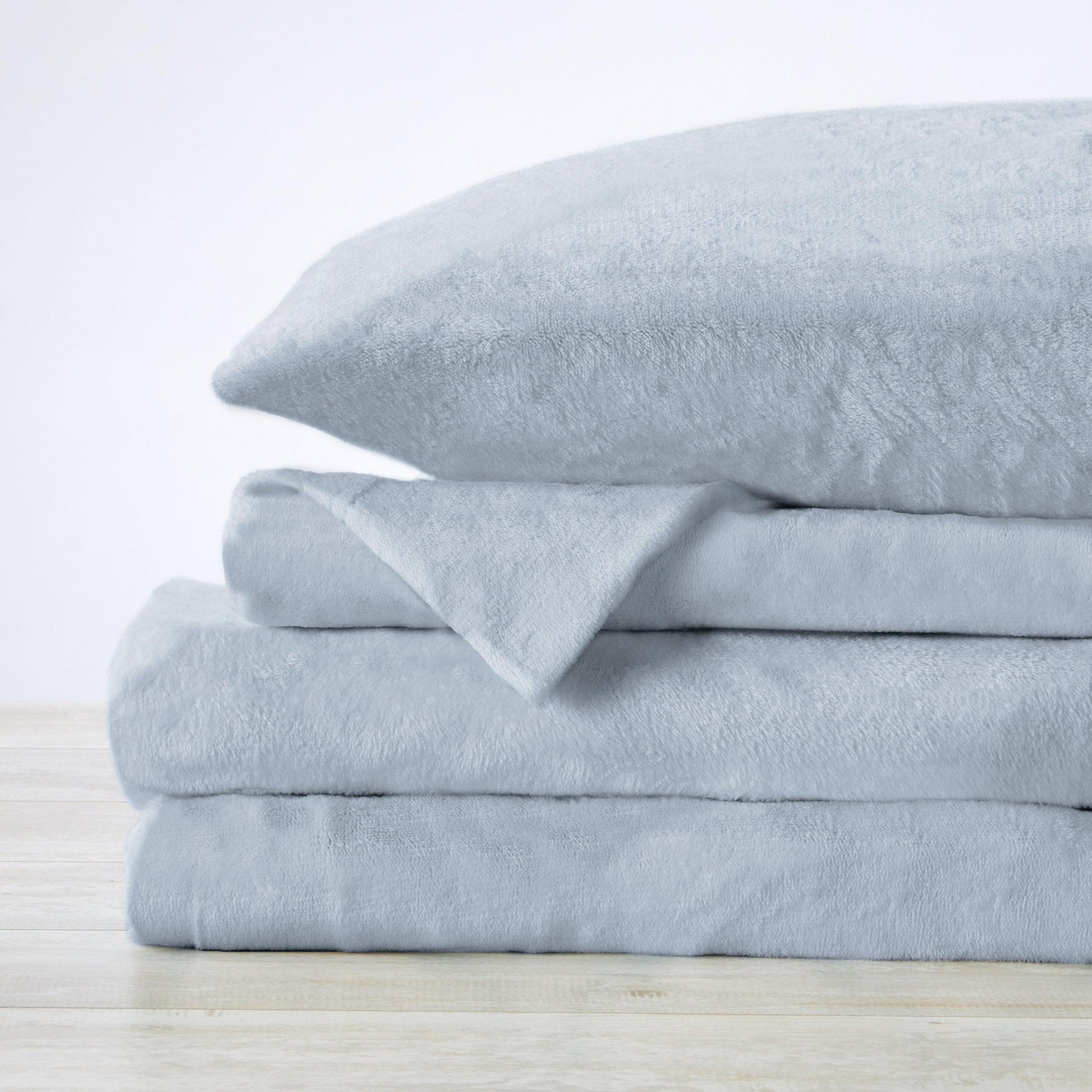 Solid Plush Sheet - Velvet Luxe Collection - - Sheets