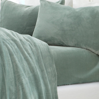Solid Plush Sheet - Velvet Luxe Collection - - Sheets