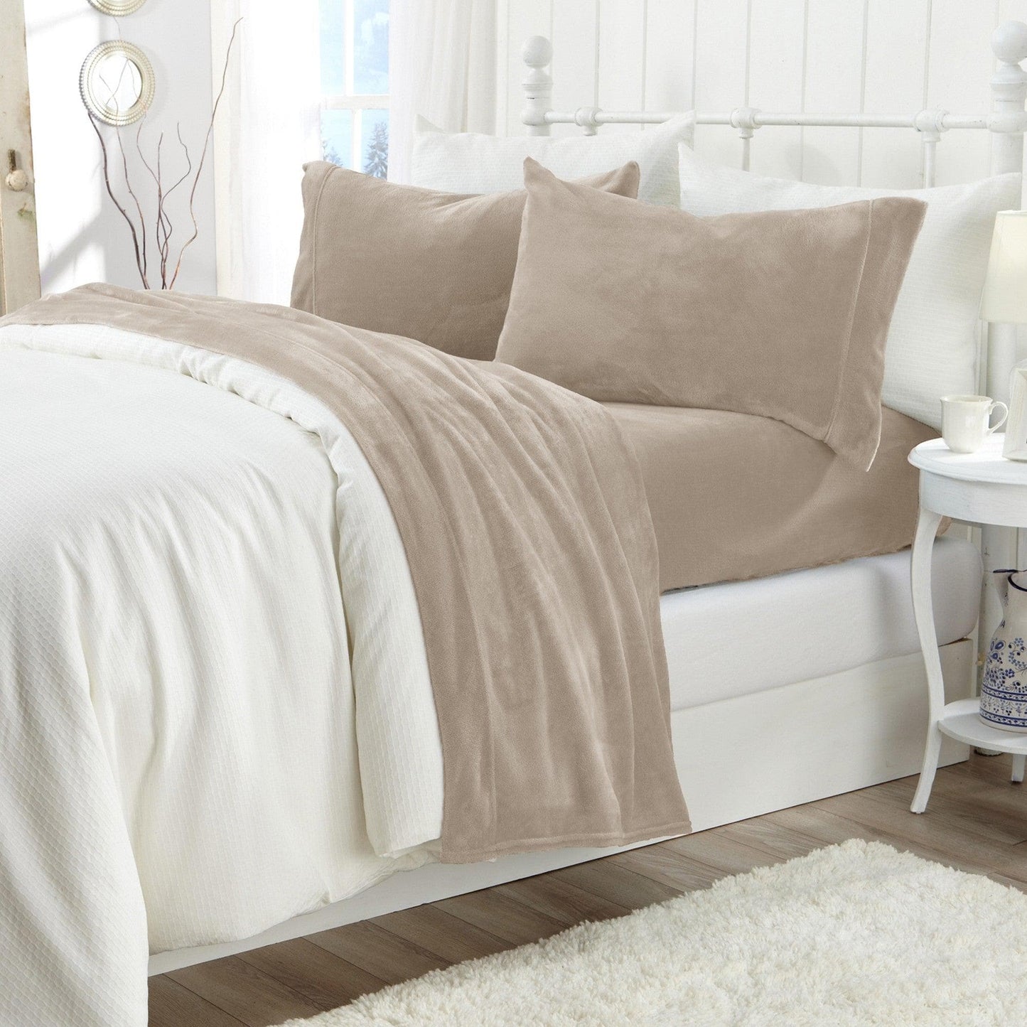 Solid Plush Sheet - Velvet Luxe Collection - - Sheets