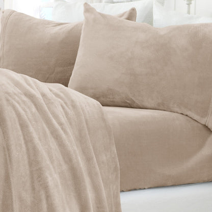 Solid Plush Sheet - Velvet Luxe Collection - - Sheets