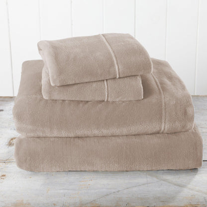 Solid Plush Sheet - Velvet Luxe Collection - - Sheets