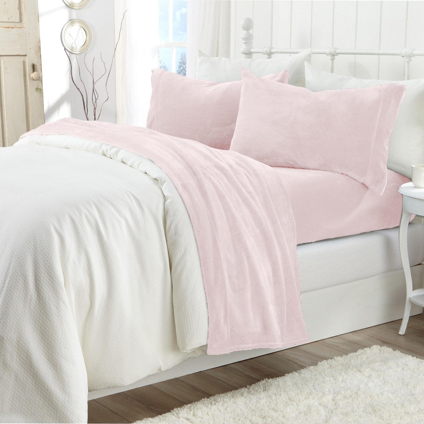 Solid Plush Sheet - Velvet Luxe Collection - - Sheets