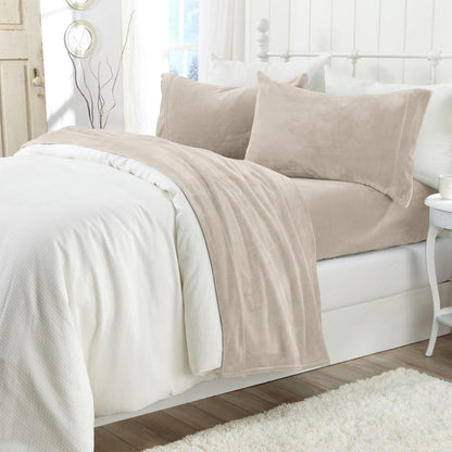 Solid Plush Sheet - Velvet Luxe Collection - - Sheets