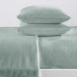 Solid Plush Sheet - Velvet Luxe Collection - Sea Mist - Sheets