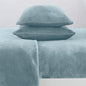 Solid Plush Sheet - Velvet Luxe Collection - Blue Surf - Sheets