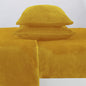 Solid Plush Sheet - Velvet Luxe Collection - Marigold - Sheets