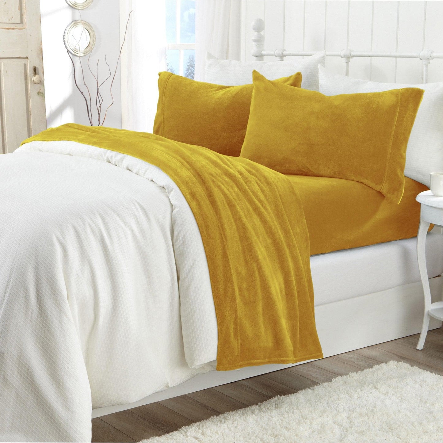 Solid Plush Sheet - Velvet Luxe Collection - - Sheets