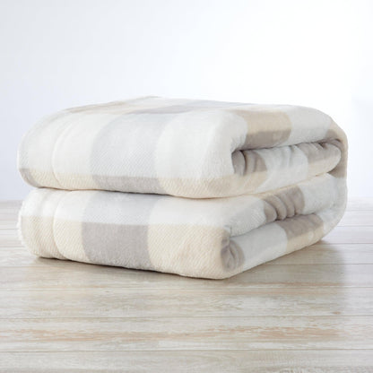Velvet Plush Sherpa Luxury Bed Blanket - Kinsley Collection - -