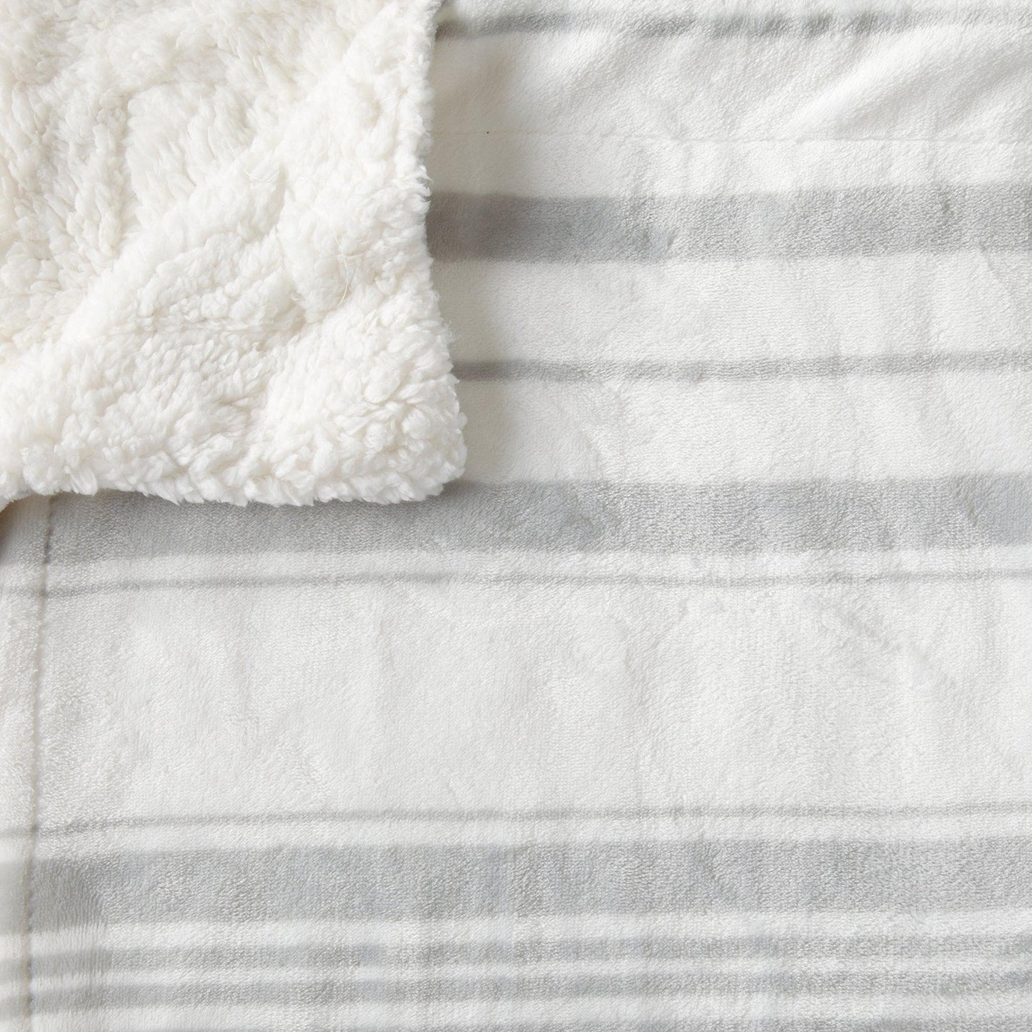 Velvet Plush Sherpa Luxury Bed Blanket - Kinsley Collection - -