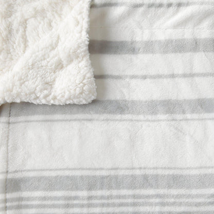 Velvet Plush Sherpa Luxury Bed Blanket - Kinsley Collection - -