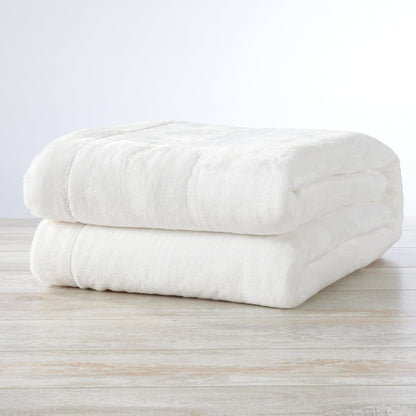 Velvet Plush Sherpa Luxury Bed Blanket - Kinsley Collection - -