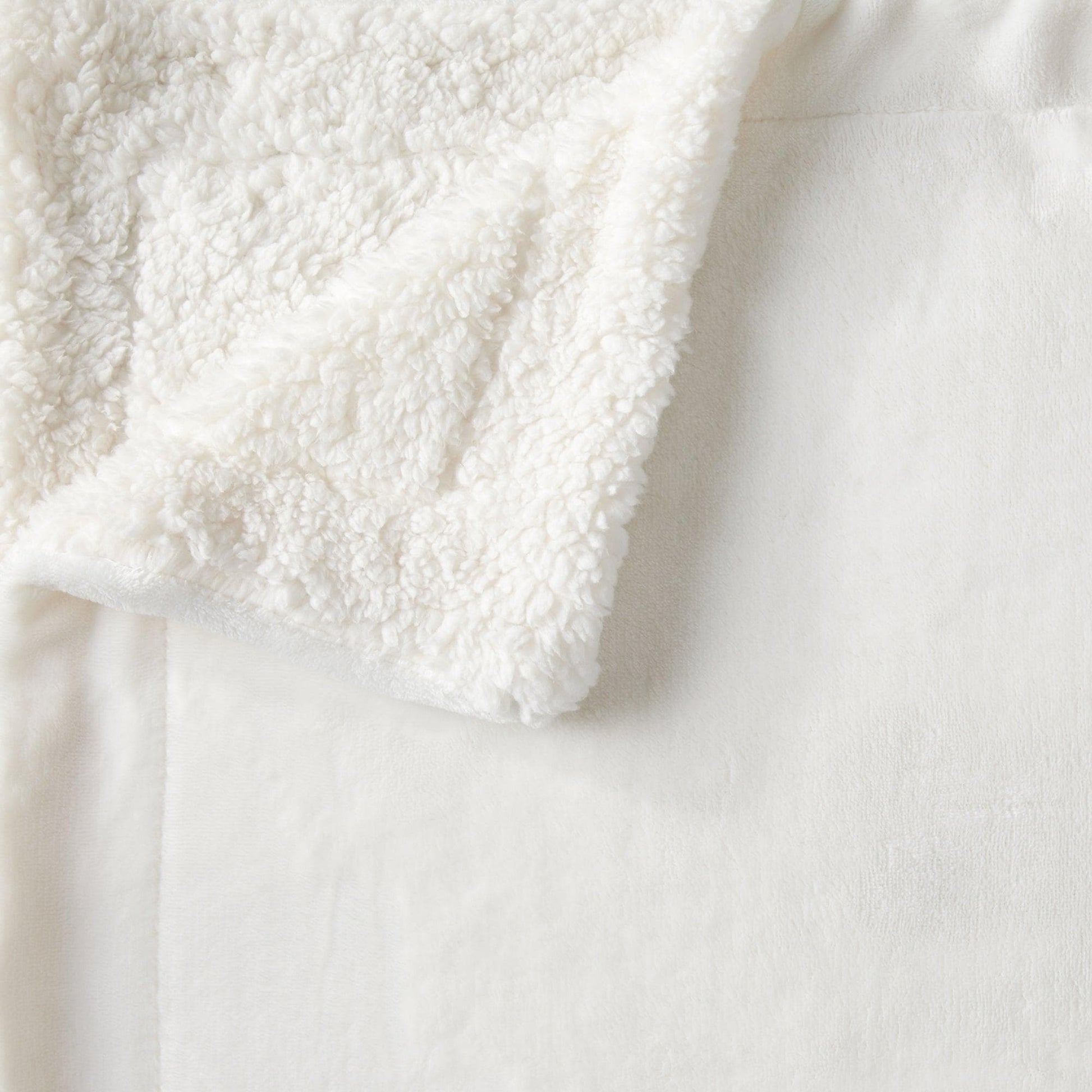 Velvet Plush Sherpa Luxury Bed Blanket - Kinsley Collection - -