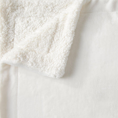 Velvet Plush Sherpa Luxury Bed Blanket - Kinsley Collection - -