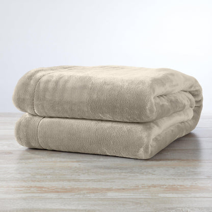 Velvet Plush Sherpa Luxury Bed Blanket - Kinsley Collection - -