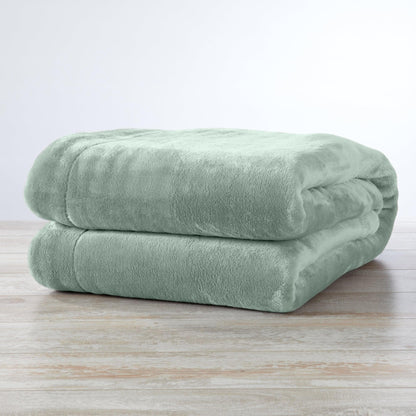 Velvet Plush Sherpa Luxury Bed Blanket - Kinsley Collection - -