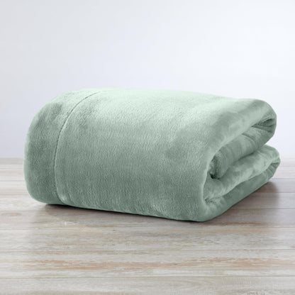 Velvet Plush Sherpa Luxury Bed Blanket - Kinsley Collection - -
