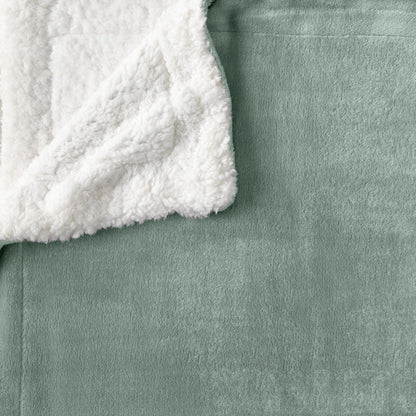 Velvet Plush Sherpa Luxury Bed Blanket - Kinsley Collection - -