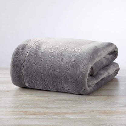 Velvet Plush Sherpa Luxury Bed Blanket - Kinsley Collection - -