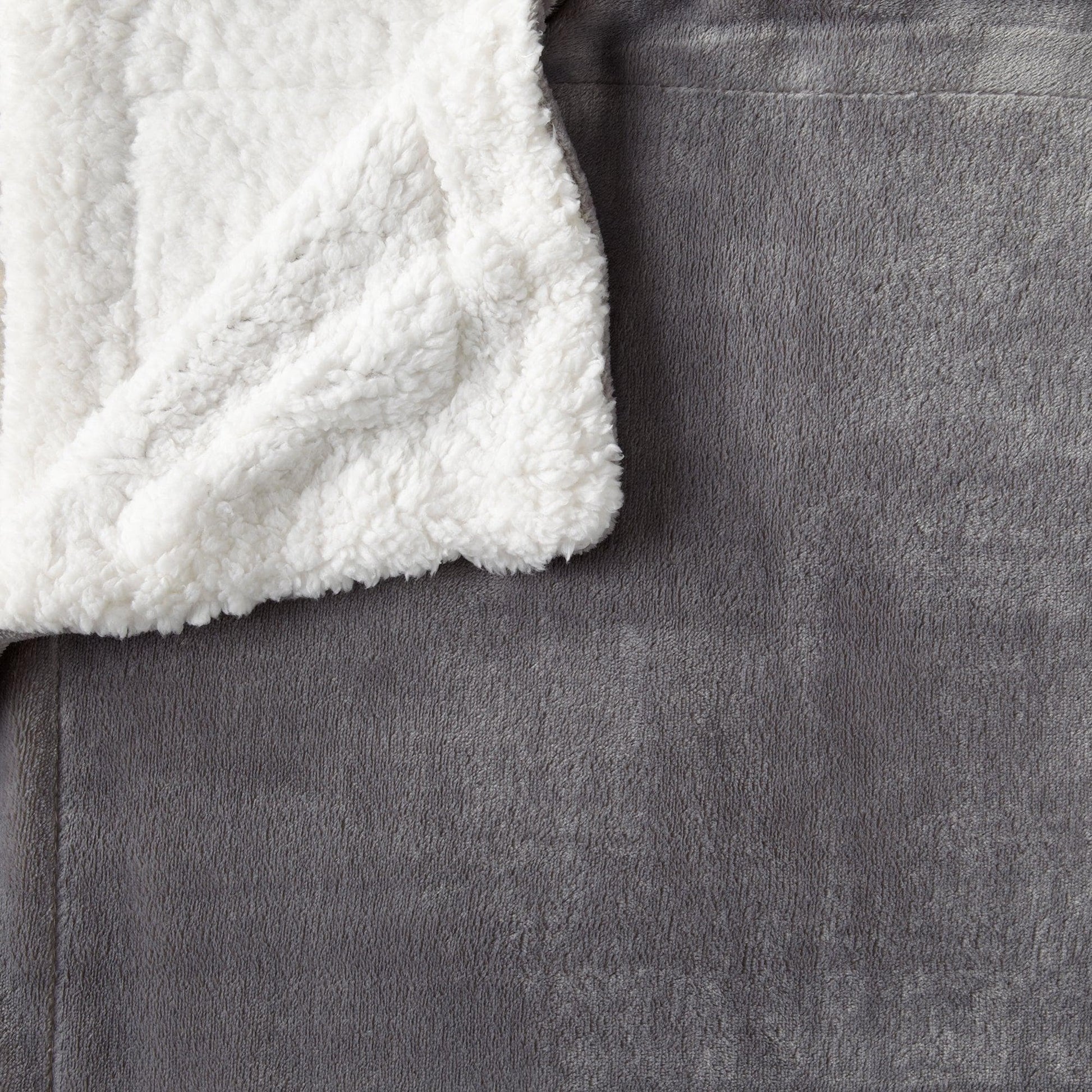 Velvet Plush Sherpa Luxury Bed Blanket - Kinsley Collection - -