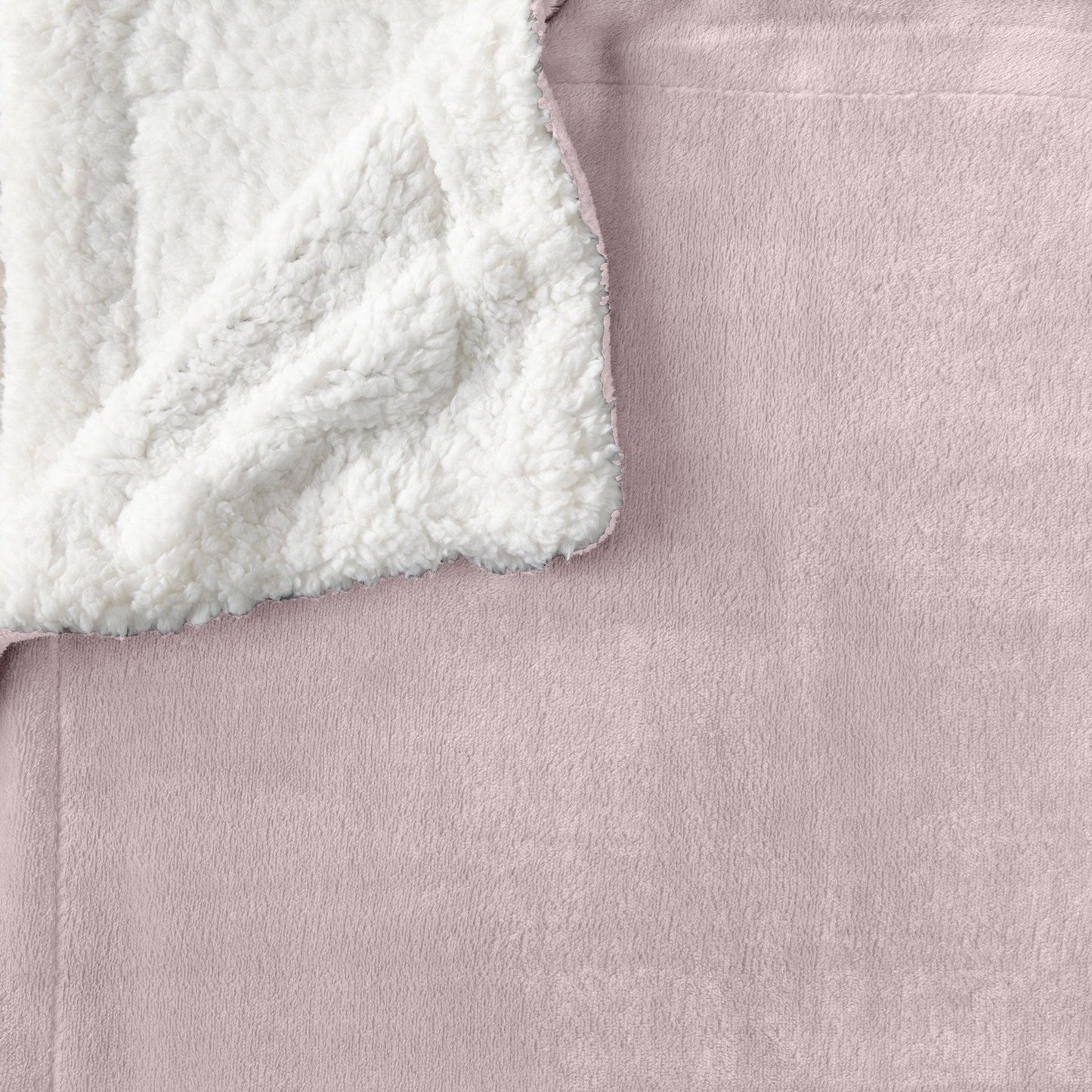 Velvet Plush Sherpa Luxury Bed Blanket - Kinsley Collection - -