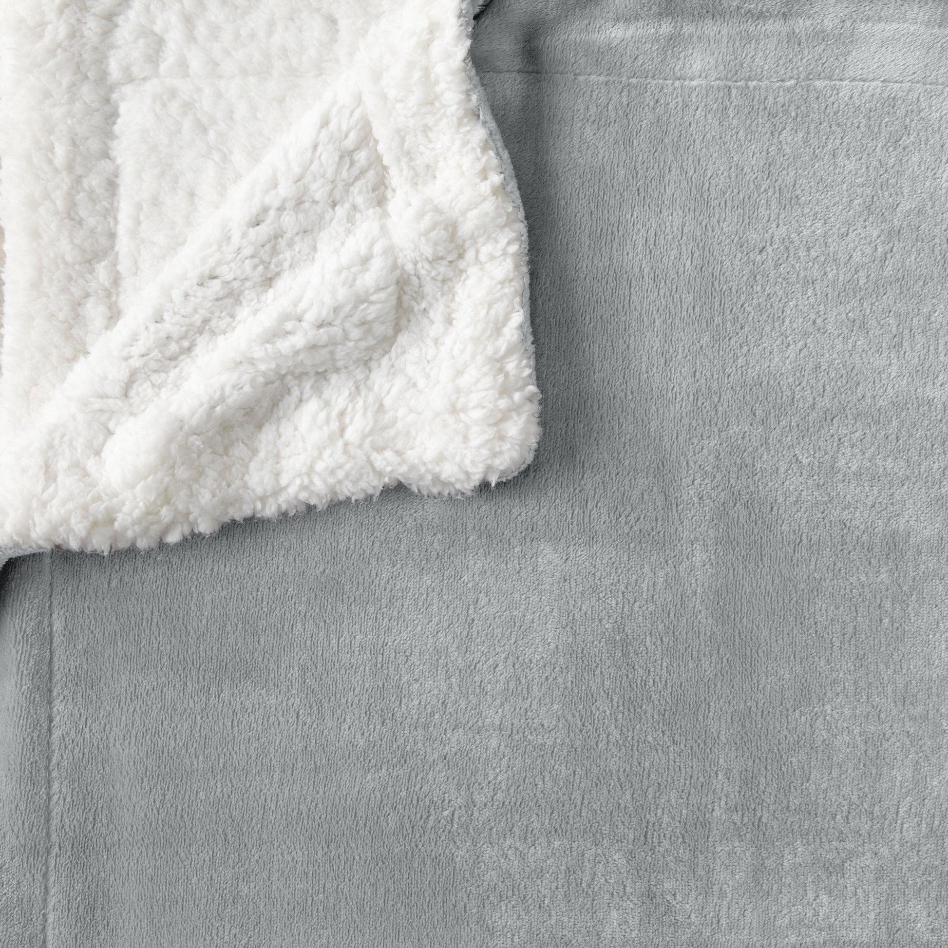 Velvet Plush Sherpa Luxury Bed Blanket - Kinsley Collection - -