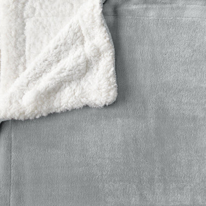 Velvet Plush Sherpa Luxury Bed Blanket - Kinsley Collection - -