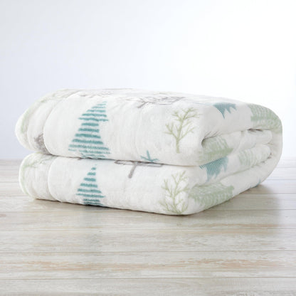Velvet Plush Sherpa Luxury Bed Blanket - Kinsley Collection - -
