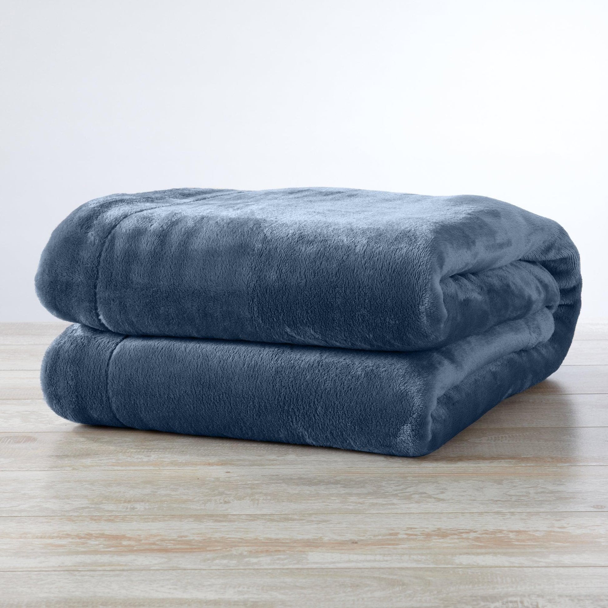 Velvet Plush Sherpa Luxury Bed Blanket - Kinsley Collection - -
