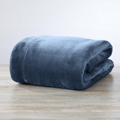 Velvet Plush Sherpa Luxury Bed Blanket - Kinsley Collection - -