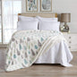 Velvet Plush Sherpa Luxury Bed Blanket - Kinsley Collection - Winter Forest -