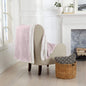 Velvet Plush Sherpa Luxury Bed Blanket - Kinsley Collection - 50" x 60" Throw Pale Pink -