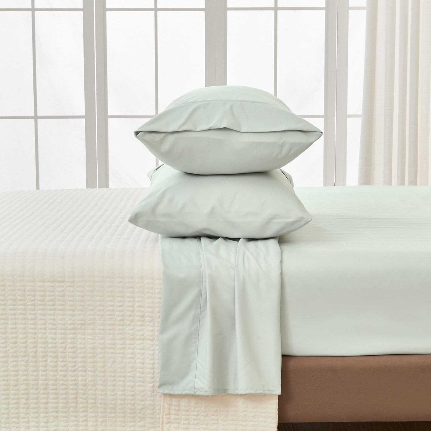 Solid Sheet Set - Amara Collection - Aqua -