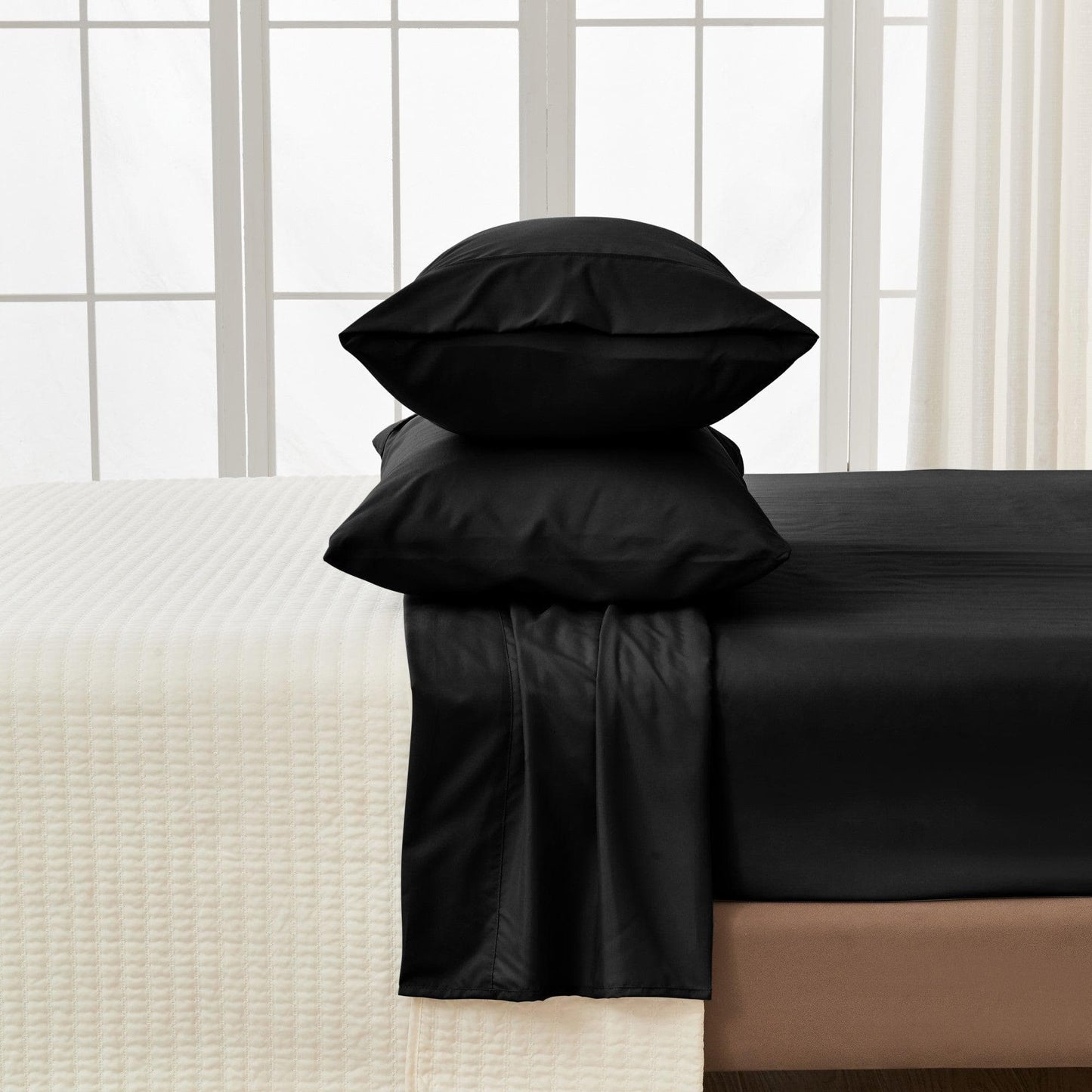 Solid Sheet Set - Amara Collection - Black -