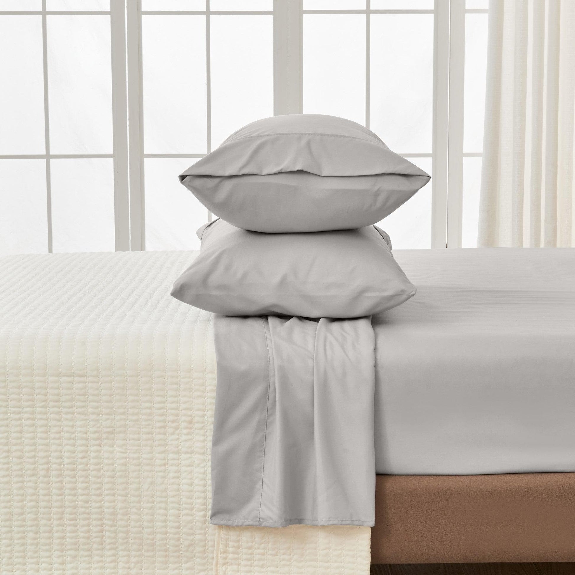 Solid Sheet Set - Amara Collection - Grey -