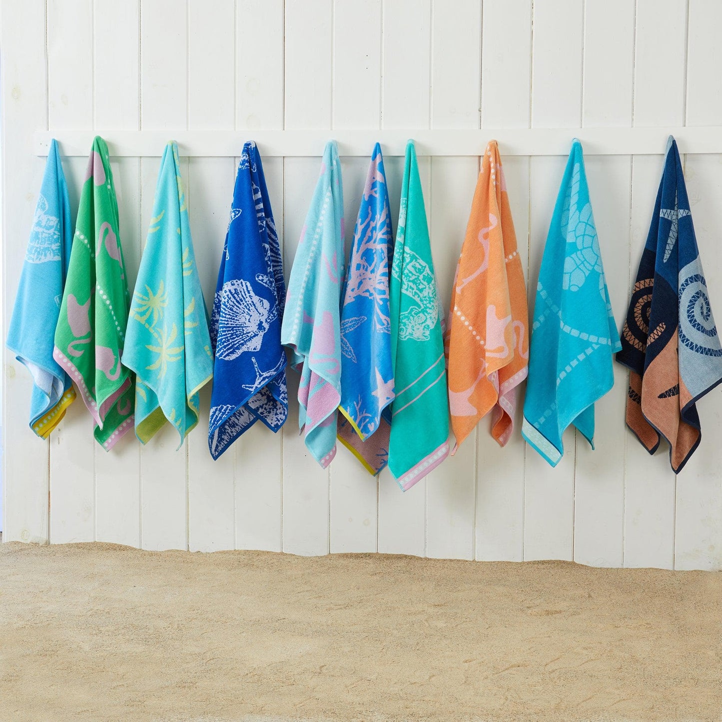 2 Pack 100% Cotton Jacquard Beach Towels - Playa Collection - - Beach Towels