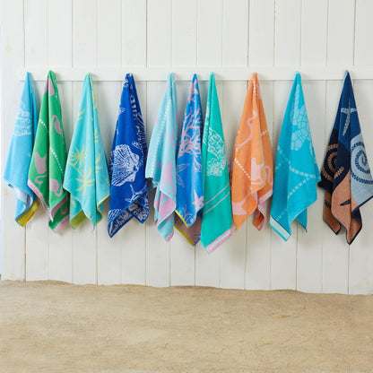 2 Pack 100% Cotton Jacquard Beach Towels - Playa Collection - - Beach Towels