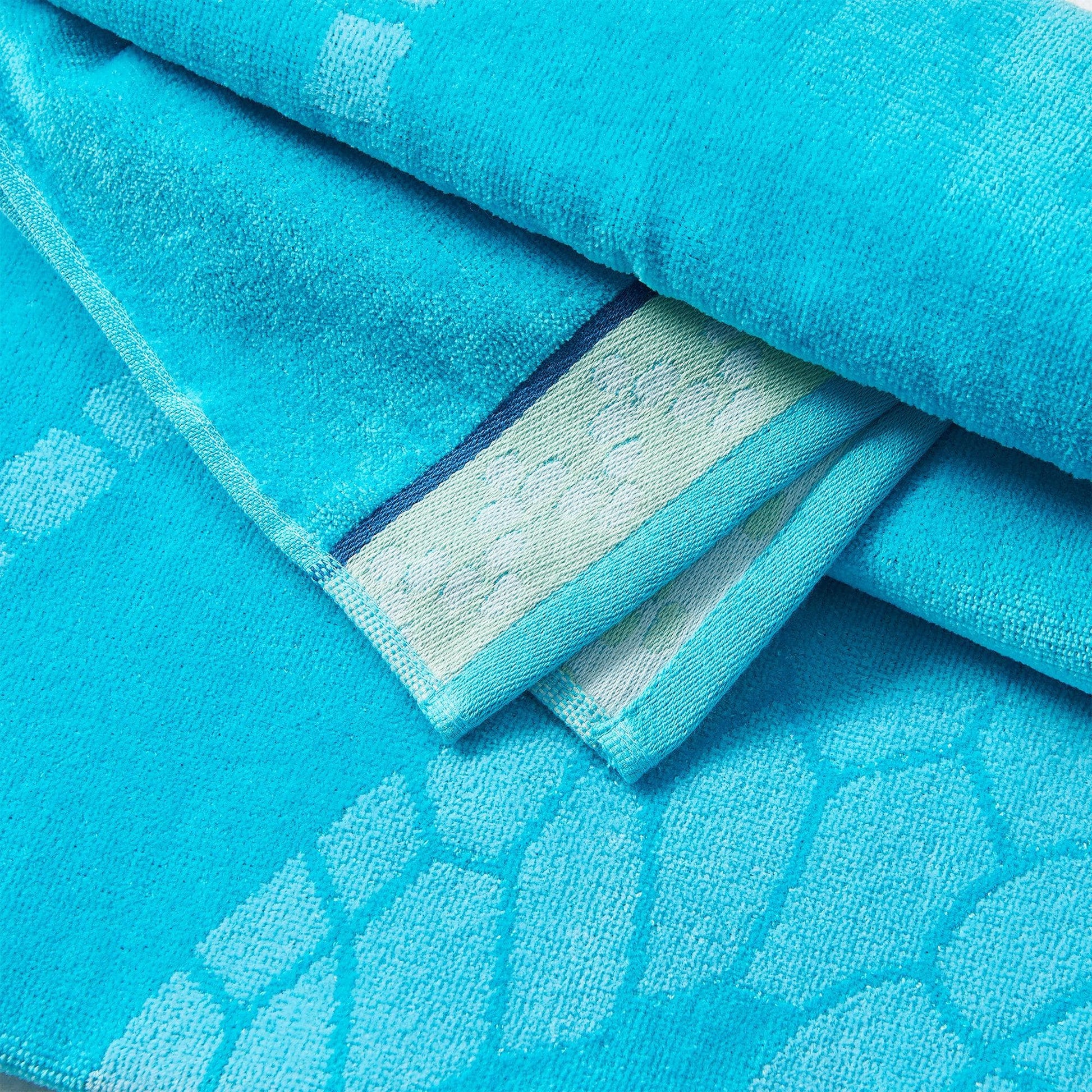 2 Pack 100% Cotton Jacquard Beach Towels - Playa Collection - - Beach Towels