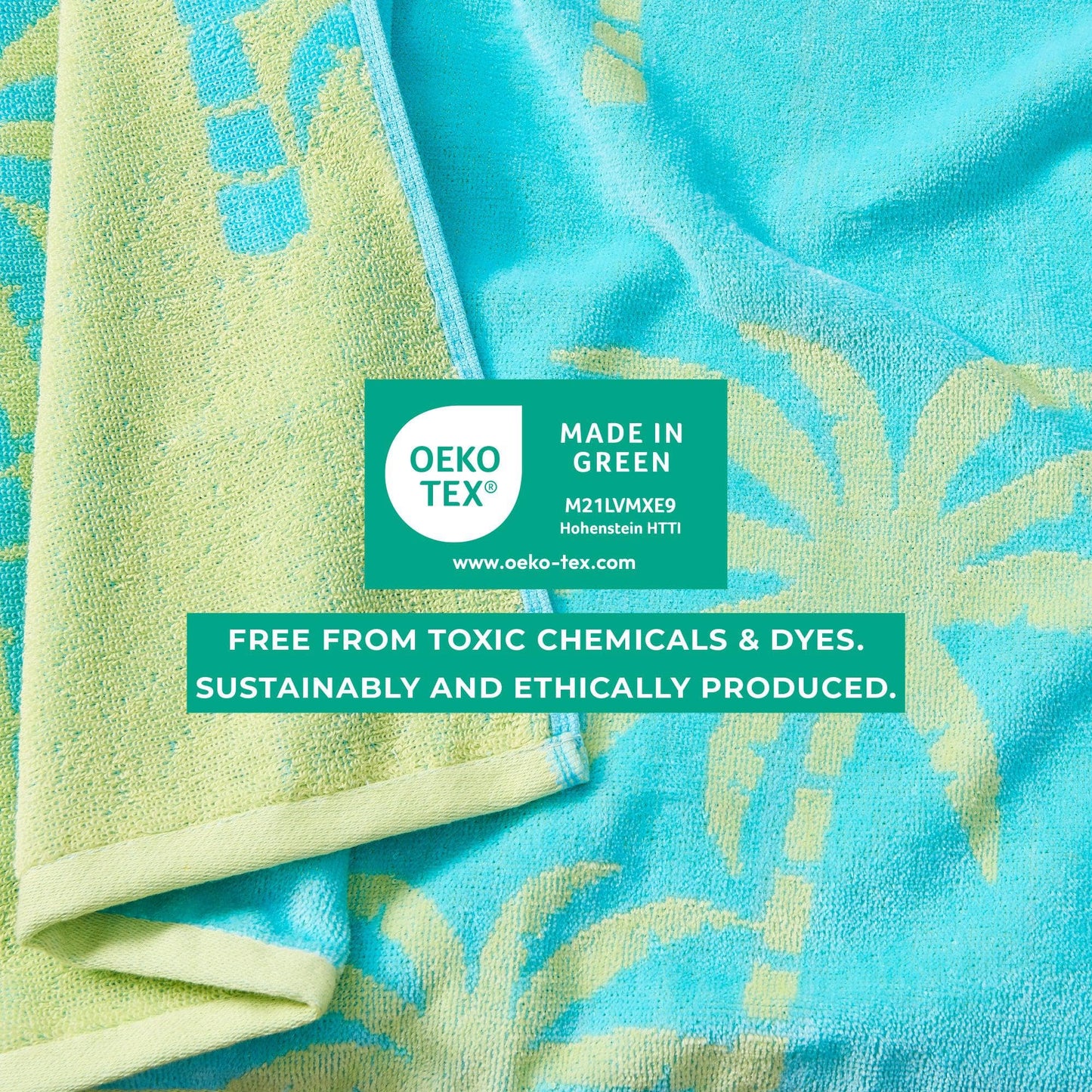 2 Pack 100% Cotton Jacquard Beach Towels - Playa Collection - - Beach Towels