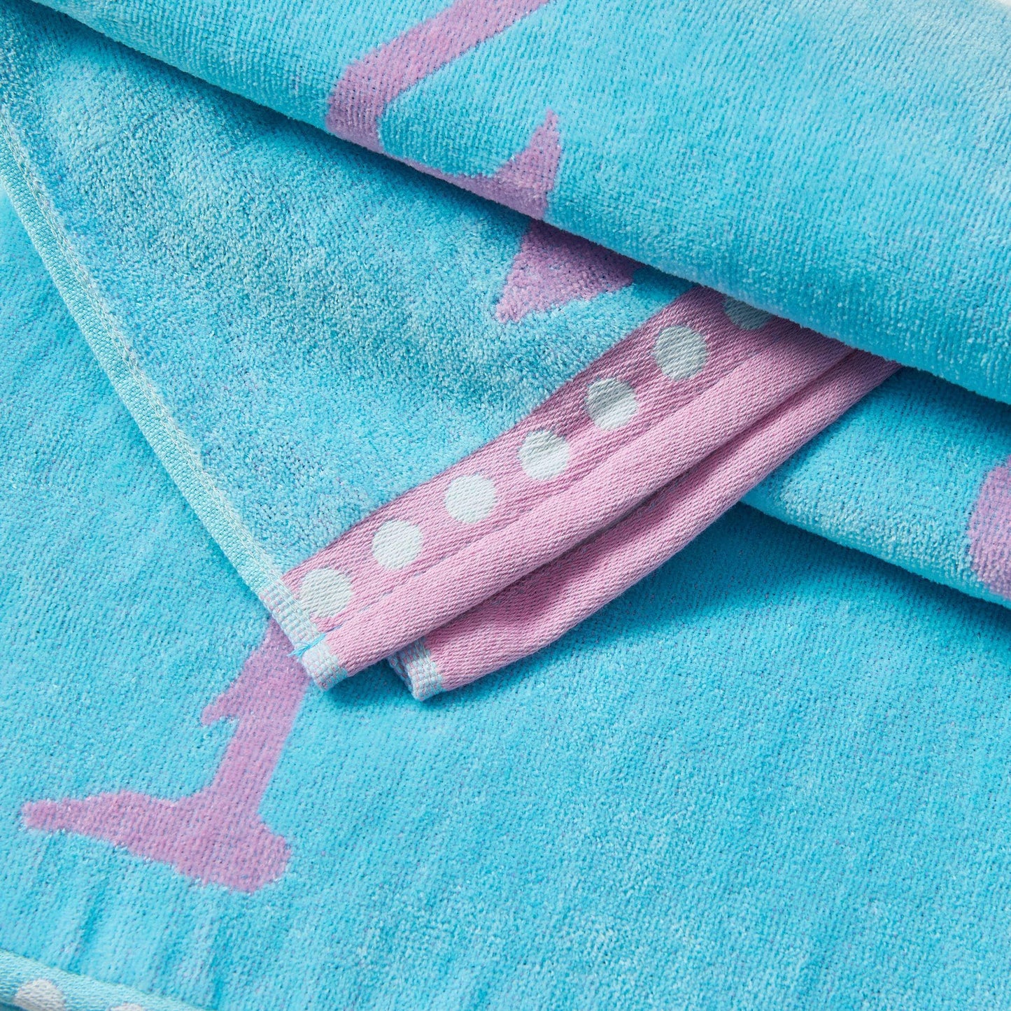 2 Pack 100% Cotton Jacquard Beach Towels - Playa Collection - - Beach Towels