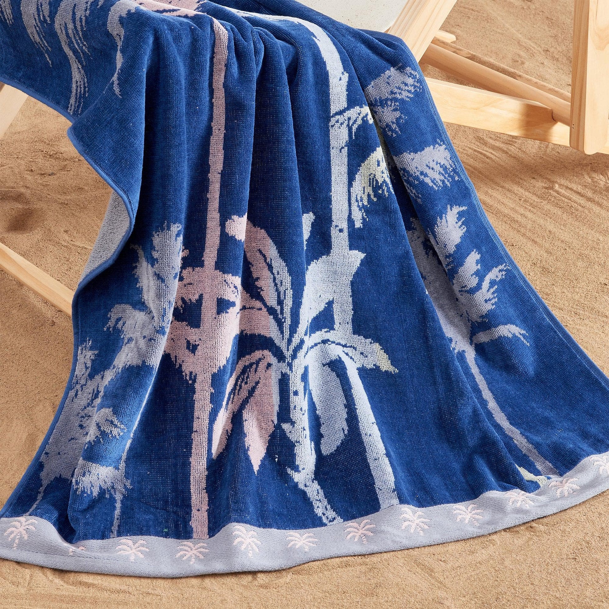 2 Pack 100% Cotton Jacquard Beach Towels - Playa Collection - - Beach Towels