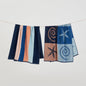2 Pack 100% Cotton Jacquard Beach Towels - Playa Collection - 2 Pack- 30" x 60" Starfish & Stripe Pink Blue - Beach Towels