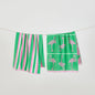 2 Pack 100% Cotton Jacquard Beach Towels - Playa Collection - 2 Pack- 30" x 60" Flamingo Green Pink - Beach Towels